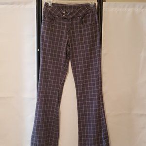 Limited Too Gray/pink plaid pants